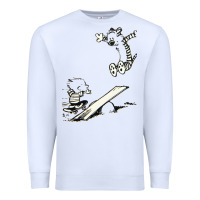 White hobbes Premium Sweatshirt - linhVisuals