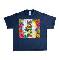 Navy LGBTQ+ Pride With Flower Tumbler Urban Heavy Tee - BundleAndBundleShop