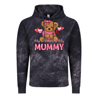 Cloud Black my valentine is my mummy Vintage Hoodie - LillyAllenDesigns