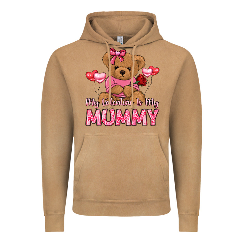 My Valentine Is My Mummy Vintage Hoodie by LillyAllenDesigns | Teevron