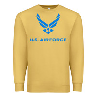 Antique Gold us force usaf distressed Premium Sweatshirt - linhVisuals
