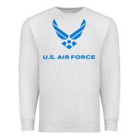 Oatmeal Heather us force usaf distressed Premium Sweatshirt - linhVisuals