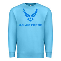 Ocean Blue us force usaf distressed Premium Sweatshirt - linhVisuals