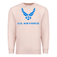 Pale Pink us force usaf distressed Premium Sweatshirt - linhVisuals