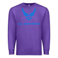 Purple us force usaf distressed Premium Sweatshirt - linhVisuals