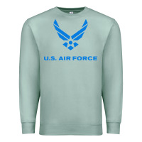 Seafoam us force usaf distressed Premium Sweatshirt - linhVisuals