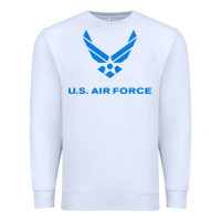 White us force usaf distressed Premium Sweatshirt - linhVisuals