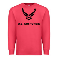 Cardinal us air force usaf distressed Premium Sweatshirt - linhVisuals