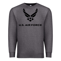 Charcoal Heather us air force usaf distressed Premium Sweatshirt - linhVisuals