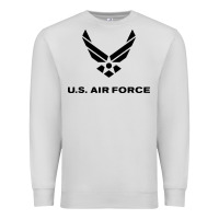 Dove Grey us air force usaf distressed Premium Sweatshirt - linhVisuals