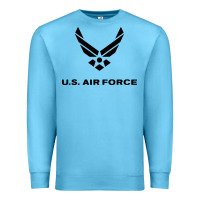 Ocean Blue us air force usaf distressed Premium Sweatshirt - linhVisuals