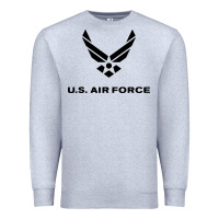Heather Grey us air force usaf distressed Premium Sweatshirt - linhVisuals