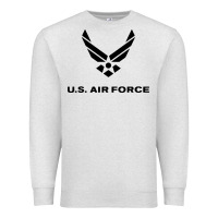 Oatmeal Heather us air force usaf distressed Premium Sweatshirt - linhVisuals