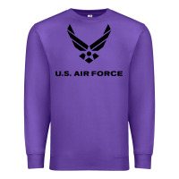 Purple us air force usaf distressed Premium Sweatshirt - linhVisuals