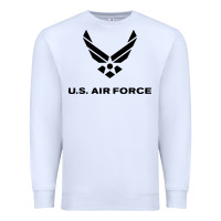 White us air force usaf distressed Premium Sweatshirt - linhVisuals