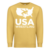 Antique Gold usa fight Premium Sweatshirt - linhVisuals