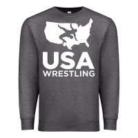 Charcoal Heather usa fight Premium Sweatshirt - linhVisuals