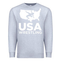Heather Grey usa fight Premium Sweatshirt - linhVisuals
