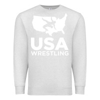 Oatmeal Heather usa fight Premium Sweatshirt - linhVisuals