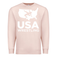 Pale Pink usa fight Premium Sweatshirt - linhVisuals