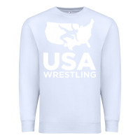 White usa fight Premium Sweatshirt - linhVisuals