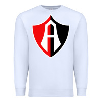 White Atlas Football Premium Sweatshirt - linhVisuals