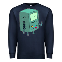 Navy Bmo Adventure Time Premium Sweatshirt - linhVisuals