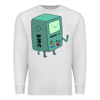 Oatmeal Heather Bmo Adventure Time Premium Sweatshirt - linhVisuals