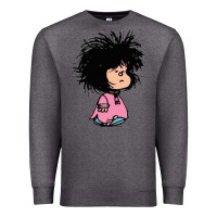 Charcoal Heather MAFALDA Premium Sweatshirt - linhVisuals
