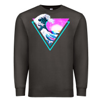 Smoke vaporwave aesthetic Premium Sweatshirt - linhVisuals