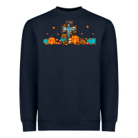 Navy thankful cross pumpkin Heavyweight Sweatshirt - JahusDesignShop