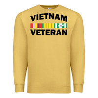 Antique Gold vietnam veteran flag Premium Sweatshirt - linhVisuals