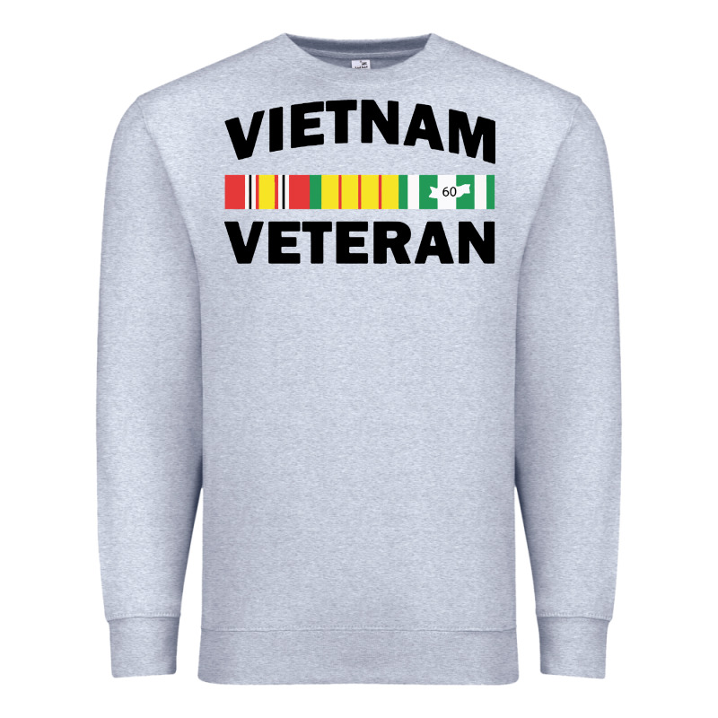 Vietnam Veteran Flag Premium Sweatshirt by linhVisuals | Teevron