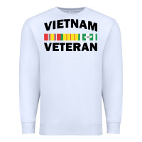 White vietnam veteran flag Premium Sweatshirt - linhVisuals