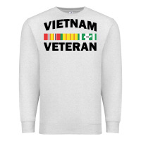 Oatmeal Heather vietnam veteran flag Premium Sweatshirt - linhVisuals
