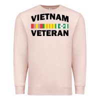 Pale Pink vietnam veteran flag Premium Sweatshirt - linhVisuals