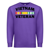 Purple vietnam veteran flag Premium Sweatshirt - linhVisuals