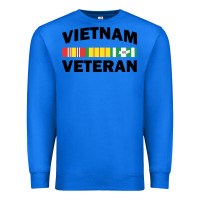 True Royal vietnam veteran flag Premium Sweatshirt - linhVisuals