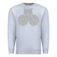 Heather Grey dick head ball sack Premium Sweatshirt - linhVisuals