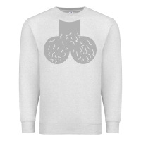 Oatmeal Heather dick head ball sack Premium Sweatshirt - linhVisuals