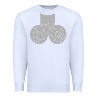 White dick head ball sack Premium Sweatshirt - linhVisuals