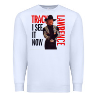 White tracy lawrence Premium Sweatshirt - linhVisuals