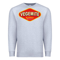 Heather Grey vegemite Premium Sweatshirt - linhVisuals