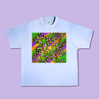 Mardi Gras Carnival Fleur De Lis Urban Heavy Tee Designed By Jasminsmagicworld