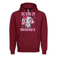 Burgundy totally adorable Zipper Hoodie - JahusDesignShop
