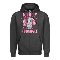 Charcoal Heather totally adorable Zipper Hoodie - JahusDesignShop
