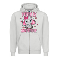 Dove Grey totally adorable Zipper Hoodie - JahusDesignShop