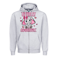 Heather Grey totally adorable Zipper Hoodie - JahusDesignShop