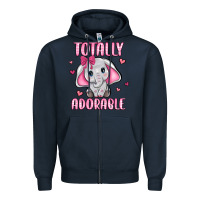 Navy totally adorable Zipper Hoodie - JahusDesignShop