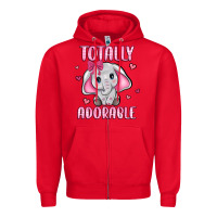 Red totally adorable Zipper Hoodie - JahusDesignShop